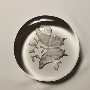 Lenox Vintage Imperial Glass Butterfly Paperweight Lovely